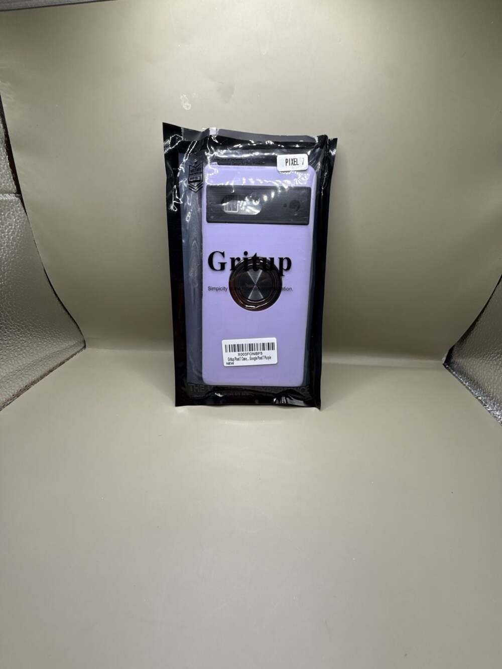 Gritup Google Pixel 7 Case Purple with Ring Holder